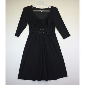 Y2K Babydoll Dress Womens 10 Black Whimsigoth Goth Dark Romantic Party LBD